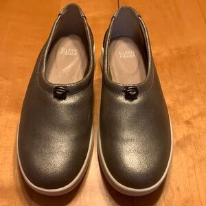 Eileen Fisher Sydney Slip-On Leather Sneakers 5